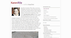 Desktop Screenshot of karenrile.com