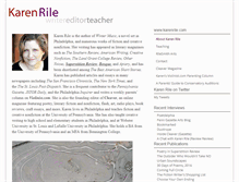 Tablet Screenshot of karenrile.com